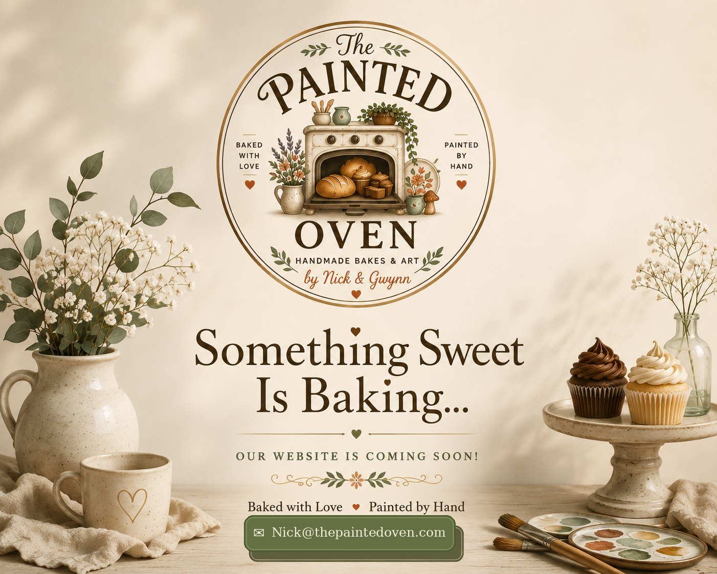 The Painted Oven — Handmade Bakes & Art by Nick & Gwynn. Something Sweet Is Baking.